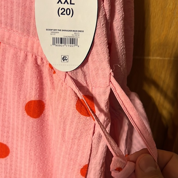 NWT - Size 20 Stretch Collar and Long Ruffle Sleeves. Nicely Made Dress. - Picture 3 of 3